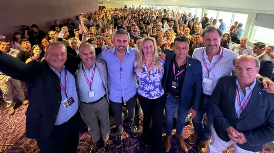 Karina Milei y Mart&iacute;n Menem en Entre R&iacute;os.