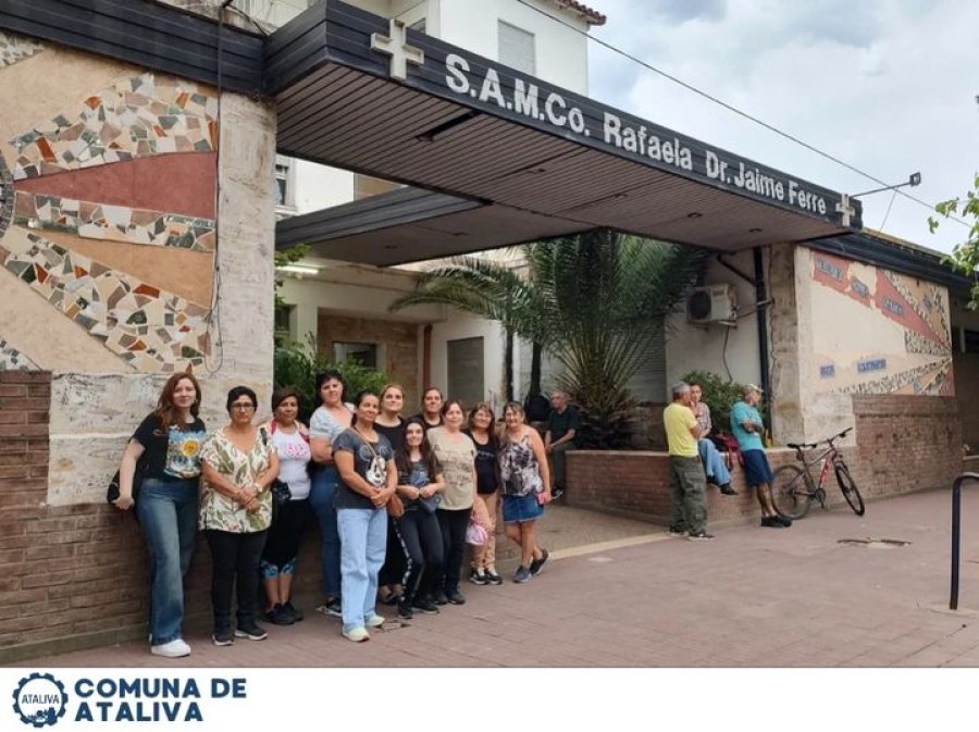 Las atalivenses frente al efector rafaelino.