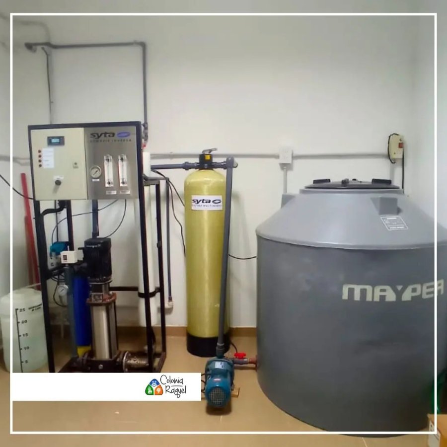 Vista de la planta potabilizadora.