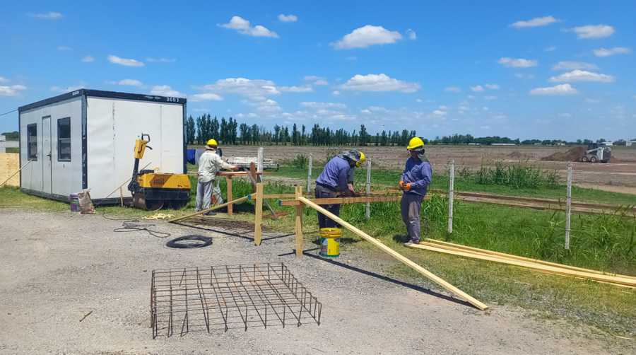 PLAZOS. De no mediar problemas, la obra estará finalizada en tres meses.