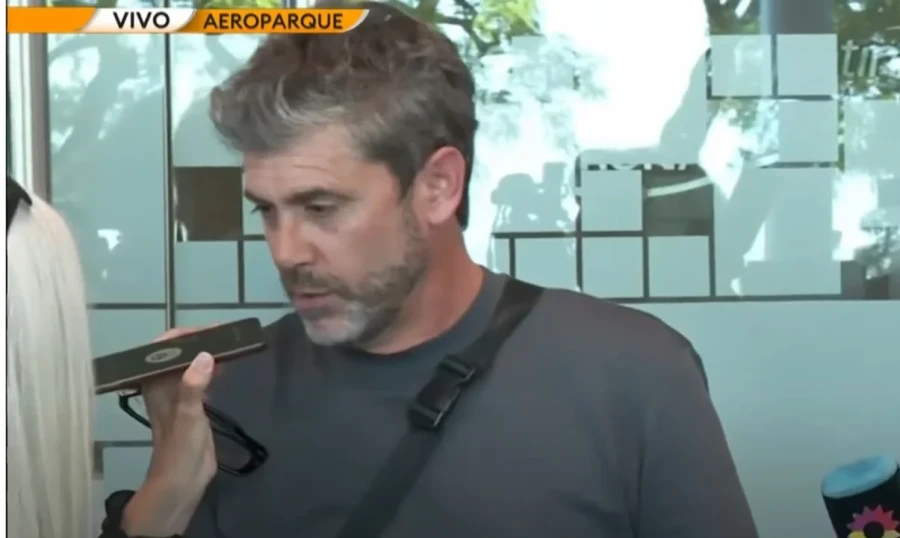 Mateo Ferrería, representante de APLA al culminar la reunión de los gremios con Aerolíneas.