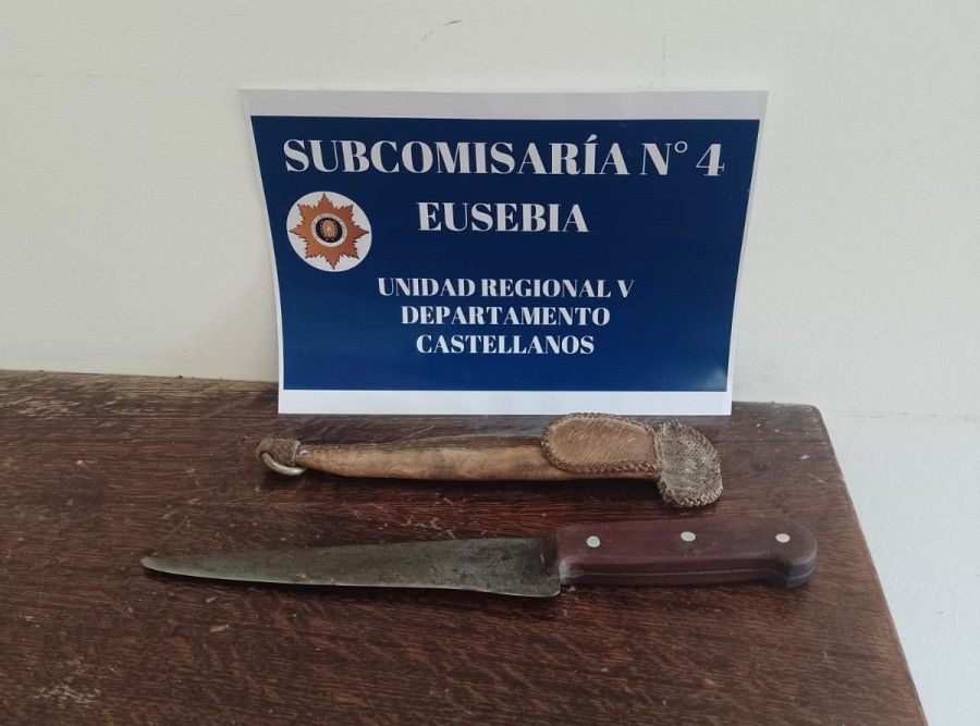 <i>El arma blanca secuestrada en Eusebia.</i>