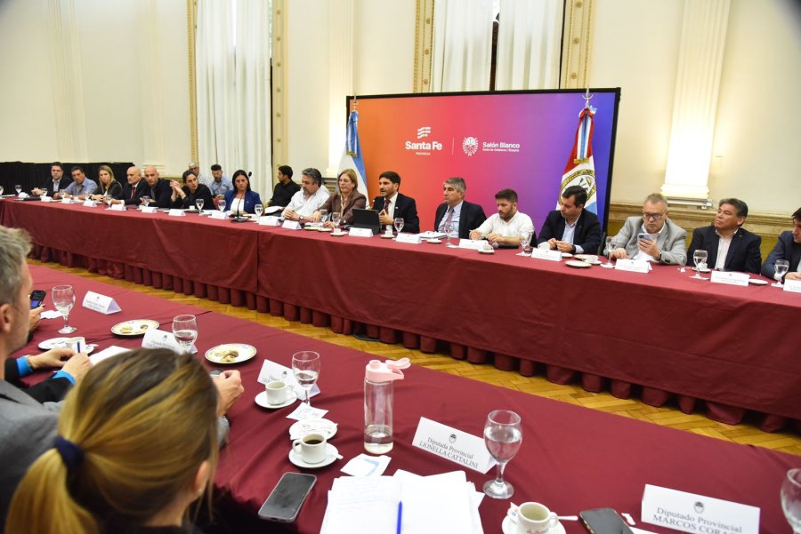 Pullaro enumer&oacute; las acciones del Gobierno en materia de pol&iacute;tica de seguridad.(FOTO SCS)
