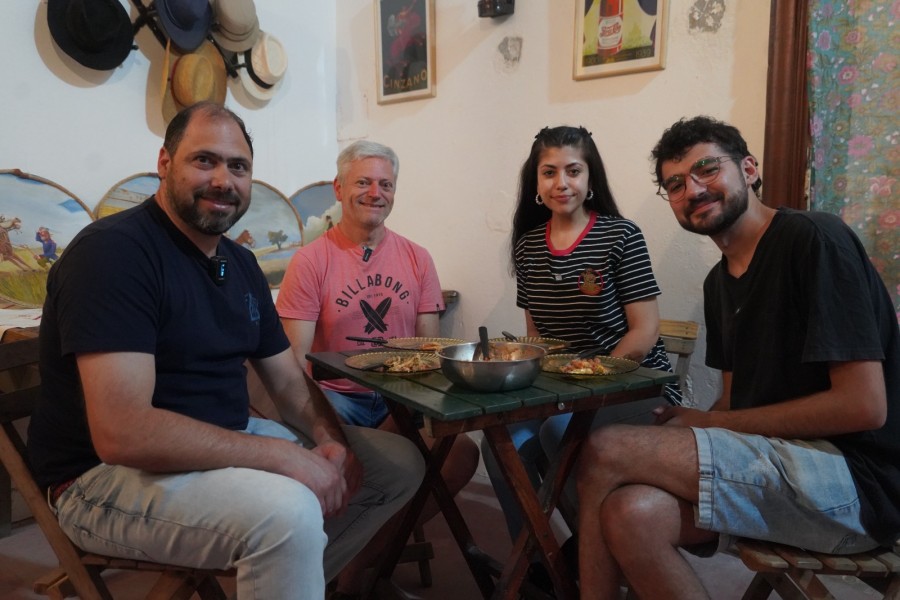 COMPÁS 150. Con periodistas rosarinos.