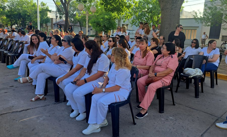 Quienes laboran en el nosocomio sunchalense.