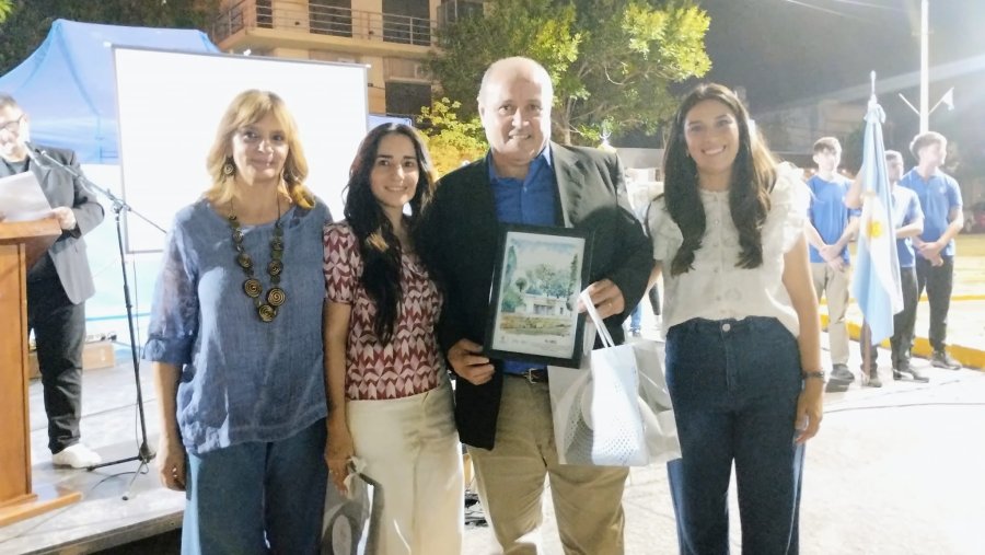Laura Balduino, Carolina Giusti, Gerardo Werger y Brenda Torriri en la ceremonia.