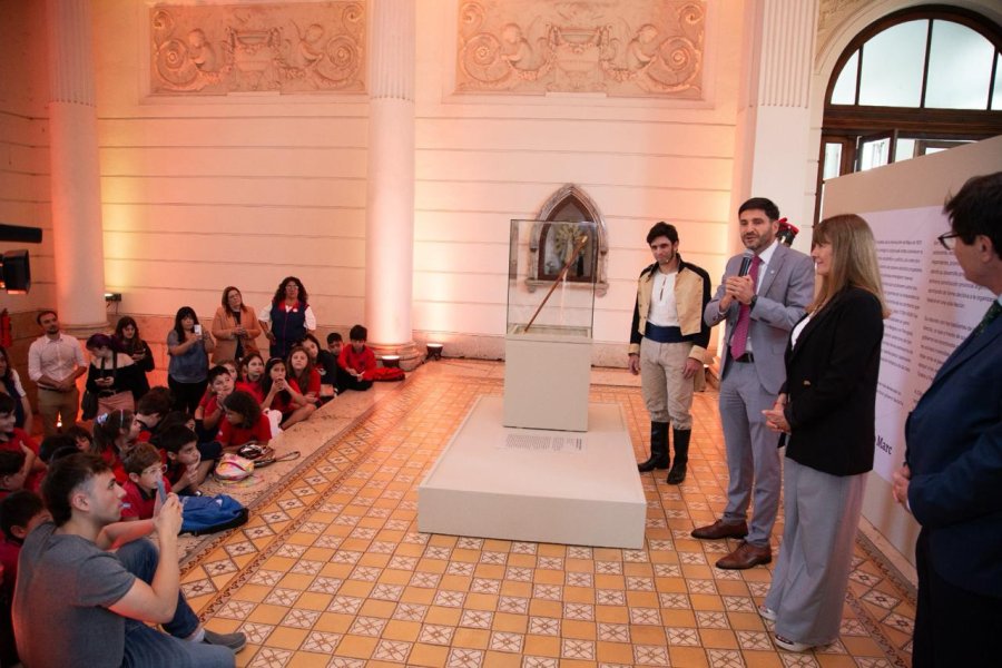 Acto de presentaci&oacute;n de exhibici&oacute;n de atributos y objetos del Brigadier General Estanislao L&oacute;pez, en el marco de la &ldquo;Semana Invencible&rdquo;.