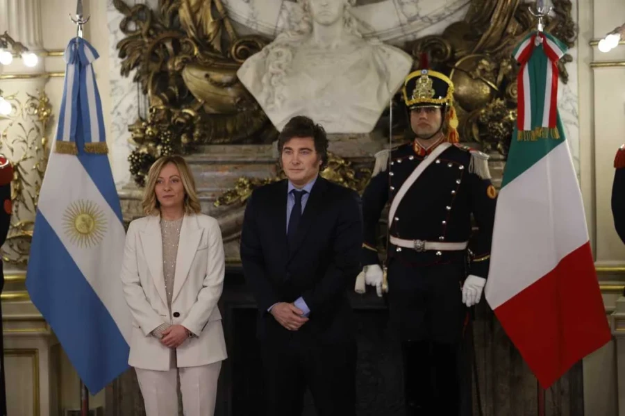Giorgia Meloni y Javier Milei.