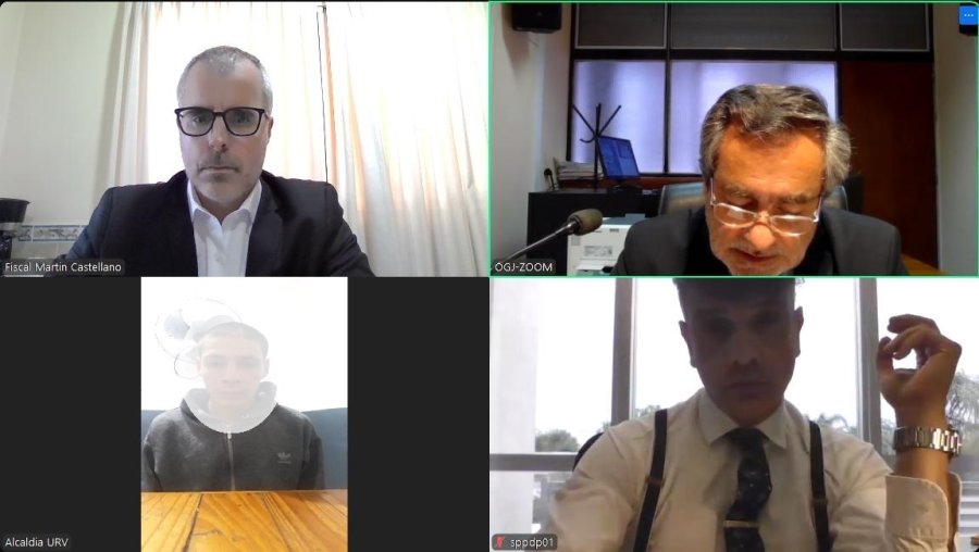 La audiencia imputativa fue realizada por videoconferencia a través de Zoom.