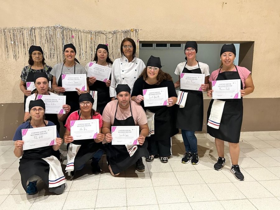 Quienes concluyeron la capacitación.