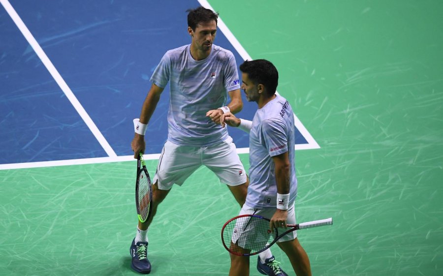 Máximo González y Andrés Molteni perdieron el dobles ante Jannik Sinner y Matteo Berrettini