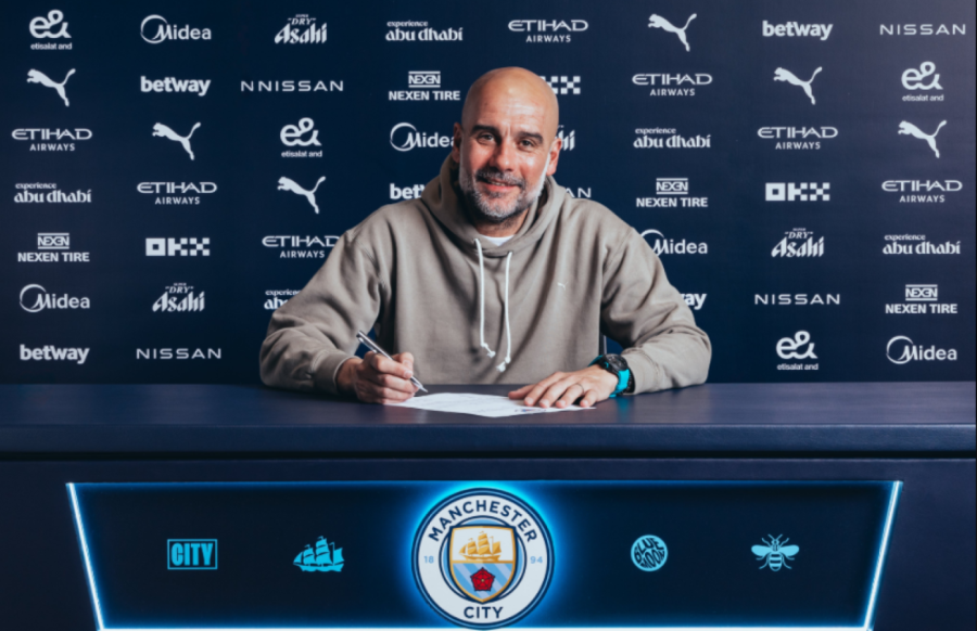 Pep extendió este jueves su contrato con Manchester City hasta junio del año 2027.