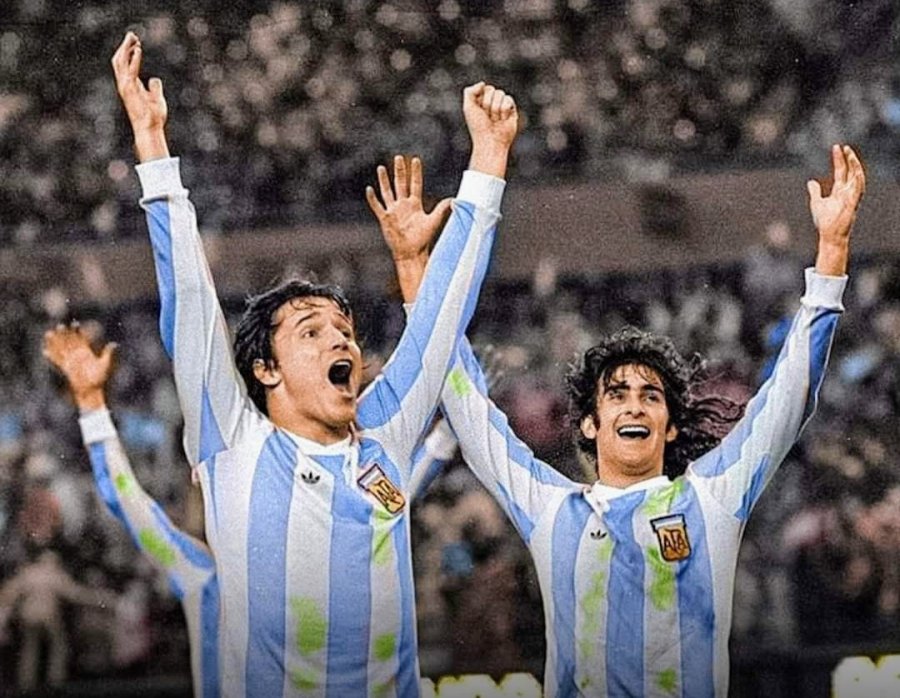 GOLEADORES. Daniel Bertoni anot&oacute; uno y Mario Kempes dos en el partido contra Holanda.