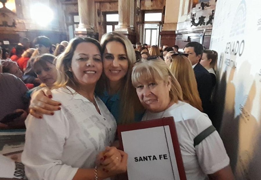 EN EL CONGRESO. La senadora Carolina Losada (JxC), recibió una carpeta con el caso de “Emanuel S.”, entregada por su madre.