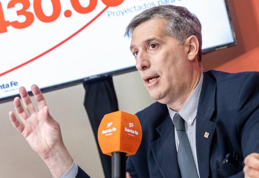 MINISTRO. Pablo Olivares destac&oacute; la confianza del mercado en Santa Fe.