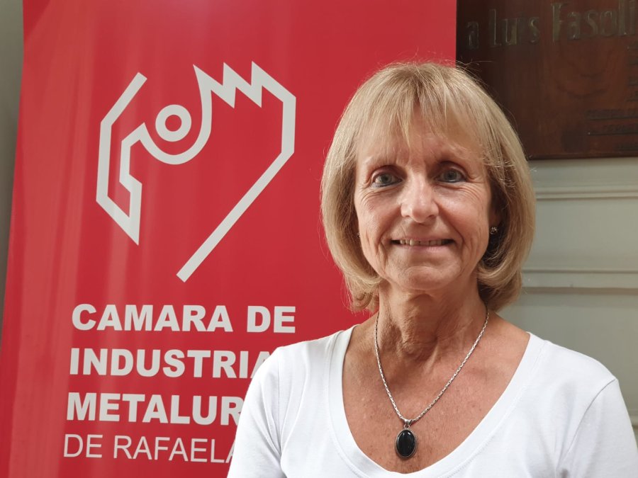 Graciela Acastello, titular de la C&aacute;mara de Industriales Metal&uacute;rgicos de Rafaela. (FOTO DIEGO CAMUSSO)