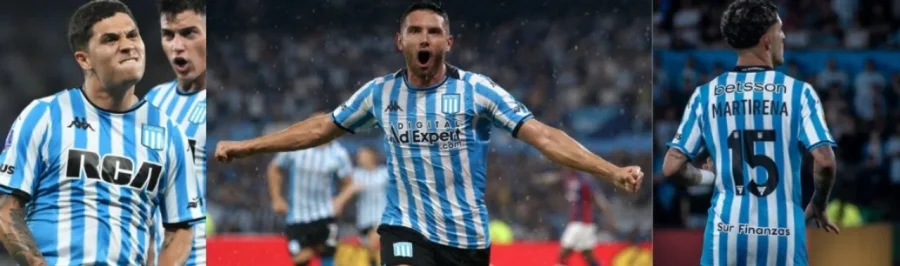 Juan Fernando Quintero, Adrián Martínez y Gastón Martirena.