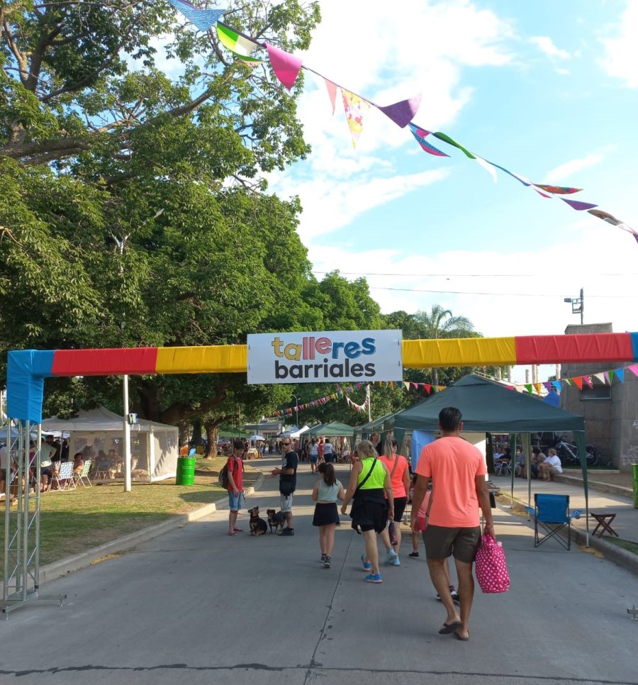 Cierre de los talleres barriales en el Anfiteatro.