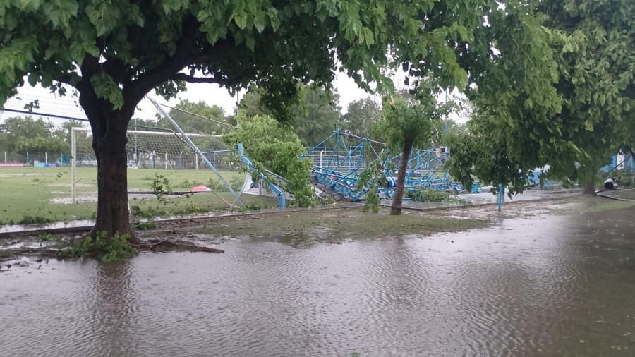 EL TEMPORAL CAUSÓ DAÑOS EN EL TITO BARTOMIOLI DE ATLÉTICO DE RAFAELA