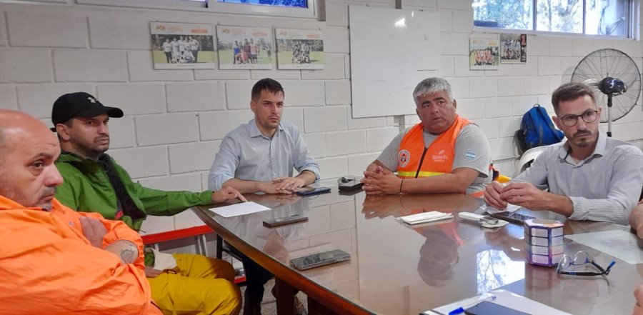 El Secretario de Protecci&oacute;n Civil Provincial, Marcos Scajadillo, y el Gobernador mantuvieron contacto permanente con el intendente Leonardo Viotti.