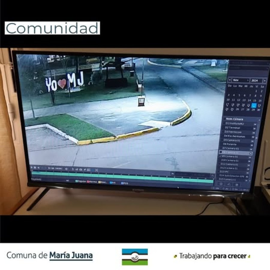 Las letras corpóreas ubicadas en el paseo público.