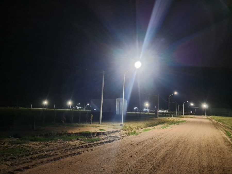 ILUMINACIÓN. Así luce el área industrial tacuralense.