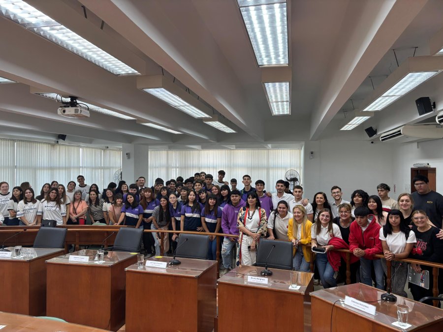 PROPUESTA. Los estudiantes trabajan durante meses los proyectos que luego debaten en el recinto.