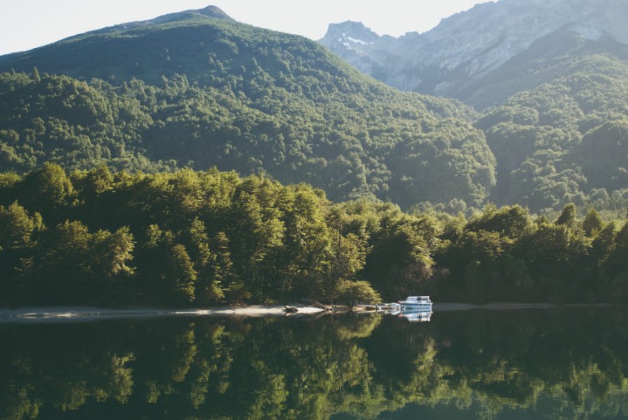 Paradisíaca imagen en la Patagonia.