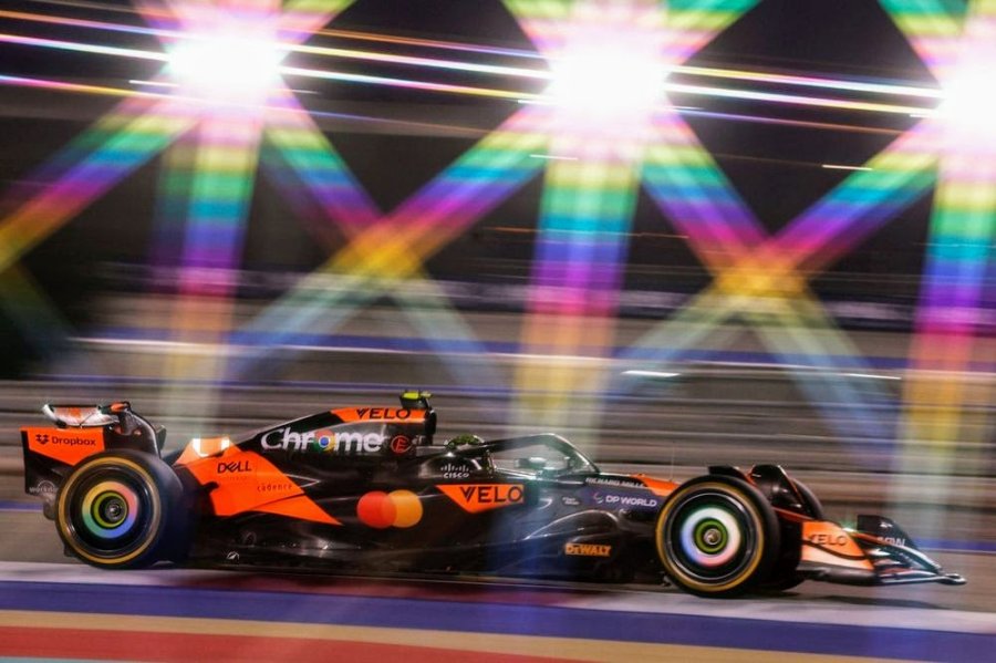 Lando Norris (McLaren) fue el más veloz bajo las luces de Qatar.ces de