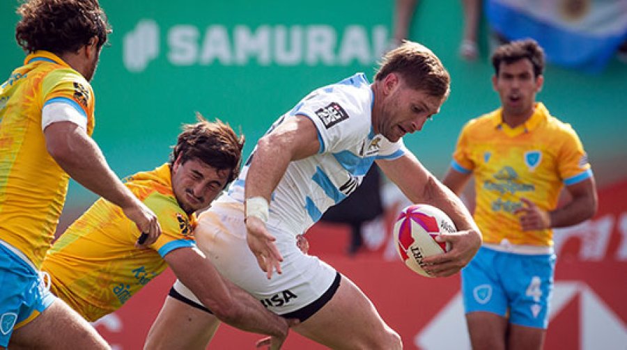 CON EL PIE DERECHO. Auspicioso inició del equipo argentino.