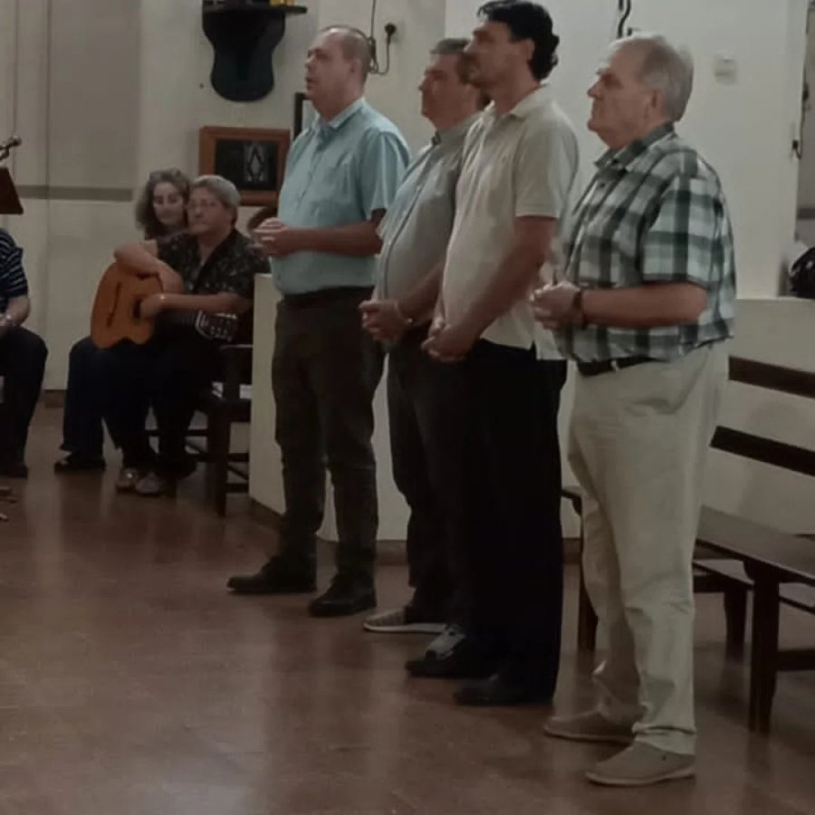 Los cuatro durante la celebración.