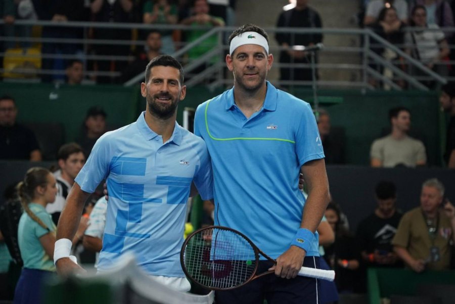JUAN MARTÍN DEL POTRO le dijo adiós al tenis junto a NOVAK DJOKOVIC frente a una multitud en Parque Roca