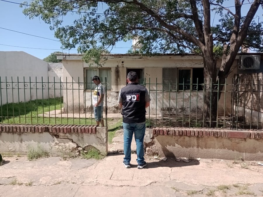 La requisa domiciliaria realizada por PDI en una propiedad de calle Urquiza al 900 de San Cristóbal.