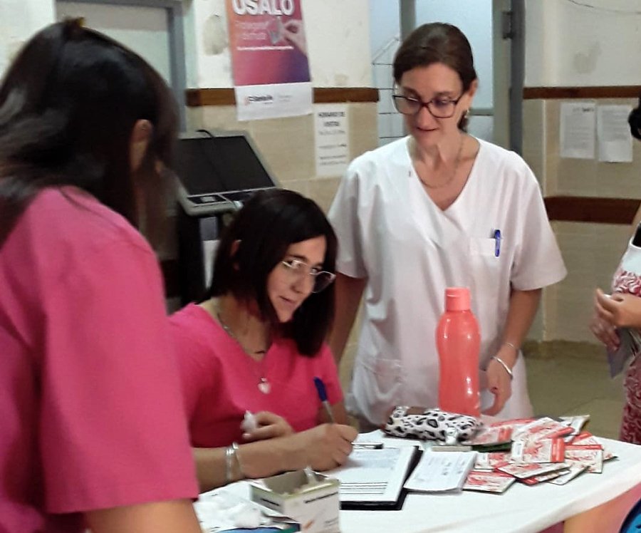 CONTROLES. La actividad se desarroll&oacute; bajo el lema internacional "Sigamos el camino de los derechos".
