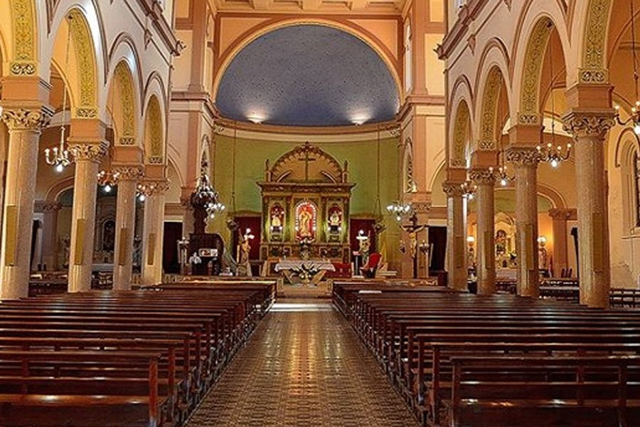 Vista interior del templo.