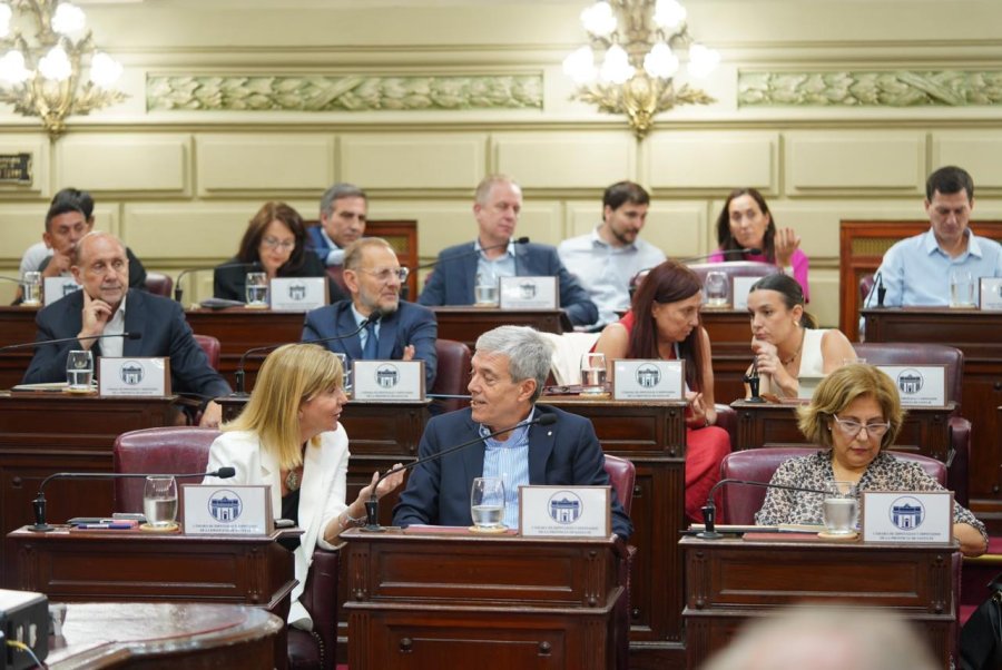 Los diputados del PJ, Omar Perotti, Marcos Corach, Celia Arena y Sonia Martorano aprobaron la reforma. (PRENSA DIPUTADOS)