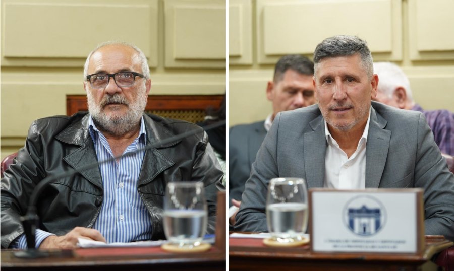 Los diputados Omar Paredes y Edgardo Porfiri fueron expulsados por el bloque de Somos Vida. (FOTO PRENSA DIPUTADOS)