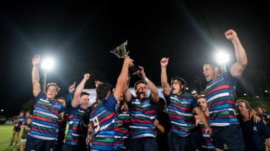 FESTEJO. El equipo de la costa atlántica dio la nota.