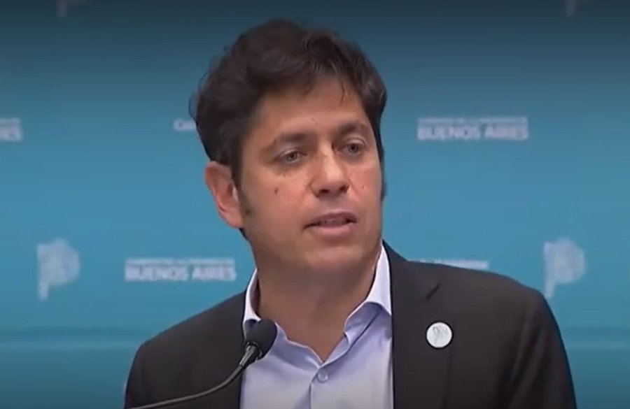 El gobernador bonaerense, Axel Kicillof.