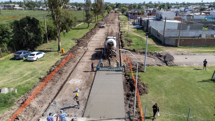 Vista aérea de la importante obra.