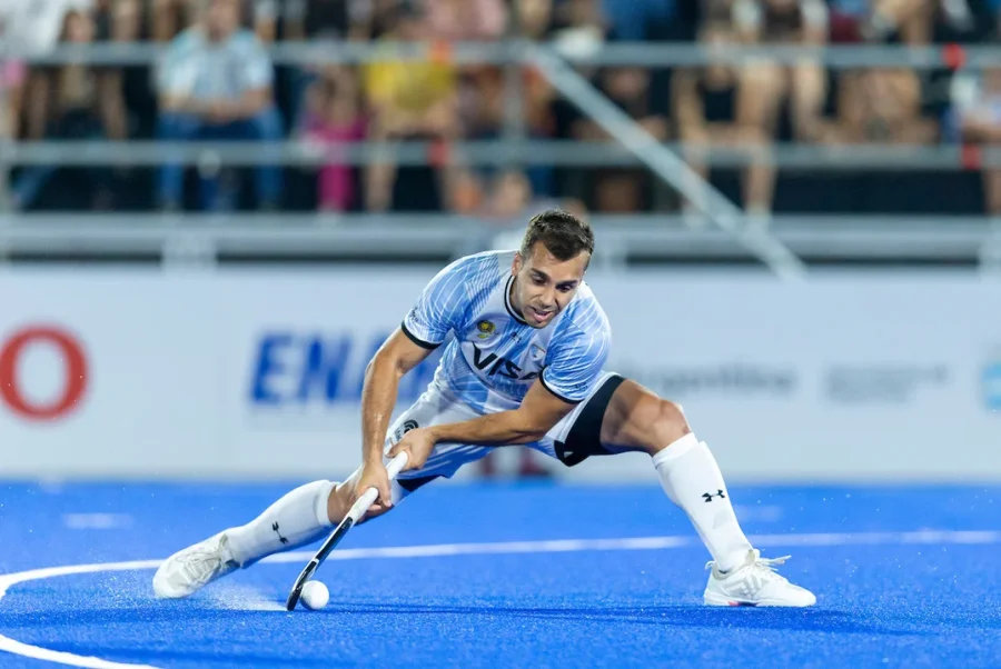 Tomás Domene, autor del único gol argentino en la noche santiagueña.