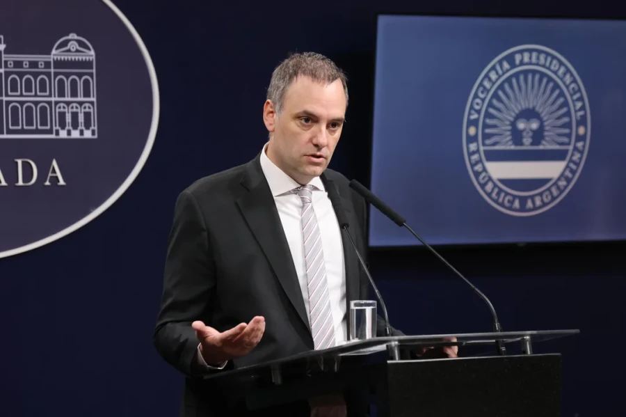 Manuel Adorni, vocero presidencial.