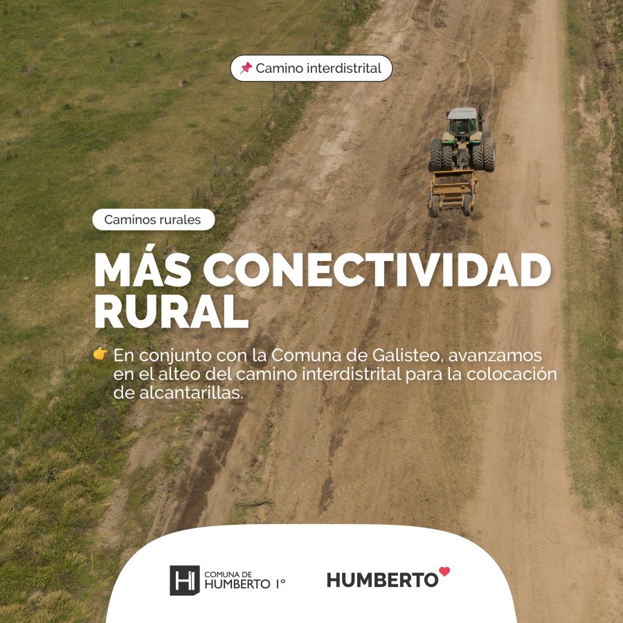 Camino interdistrital, las dos Comunas trabajan en su reacondicionamiento.