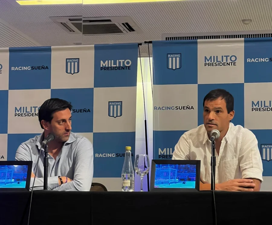DIRIGENTES. Milito y Saja negocian con el DT.