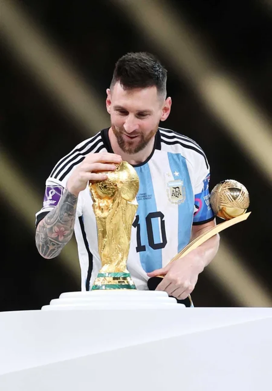 MISION CUMPLIDA. Messi tuvo su ansiada copa.