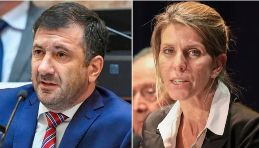 El ex senador Edgardo Kueider y la jueza federal Sandra Arroyo Salgado.