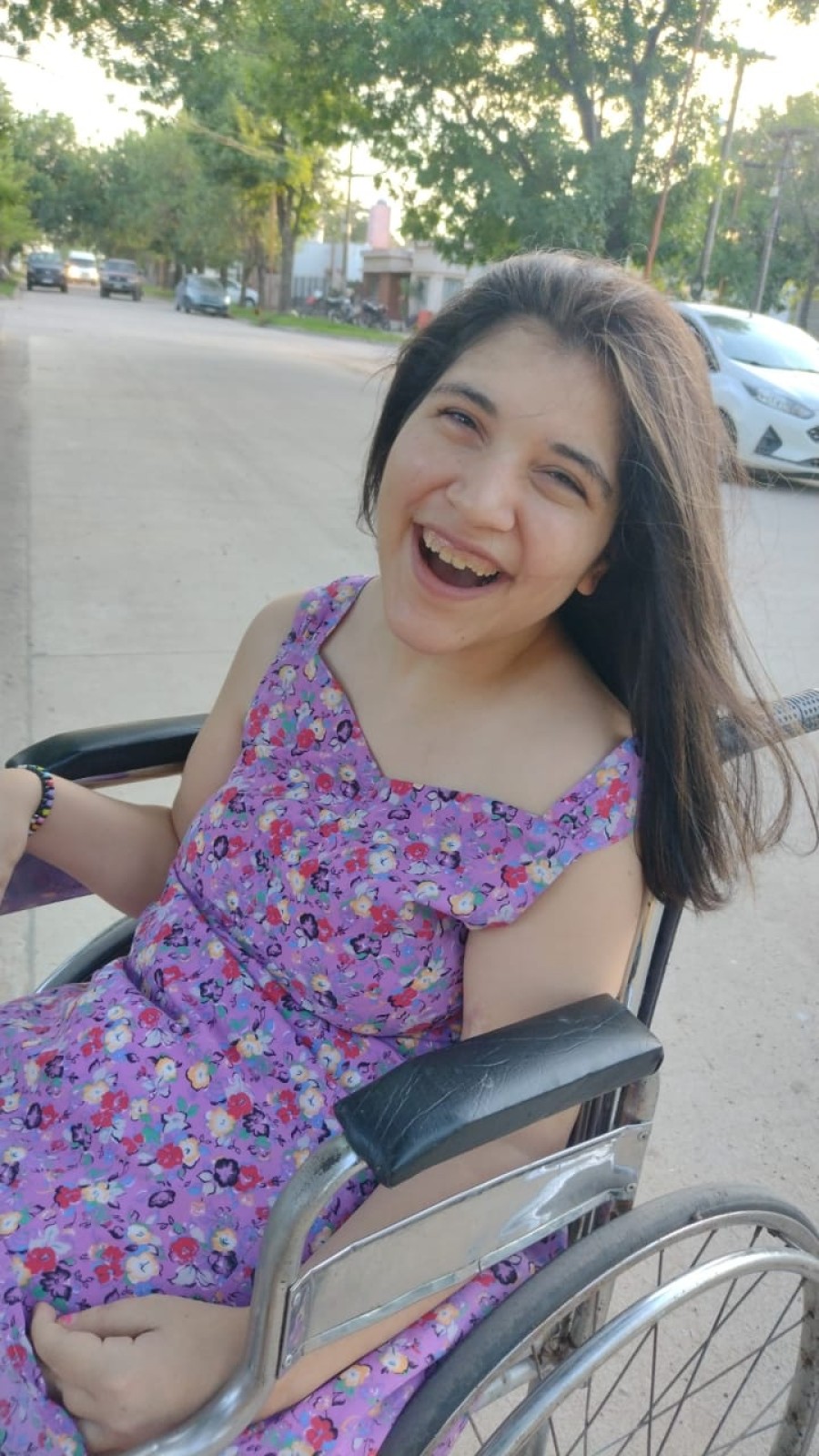 LAURITA. Disfrutando la celebración de su cumpleaños.