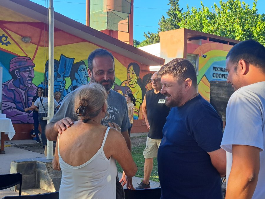 Un instante de la ceremonia de la víspera.