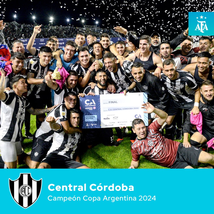 CAMPEON DEFENSOR. Central Córdoba enfrentará a Quilmes.