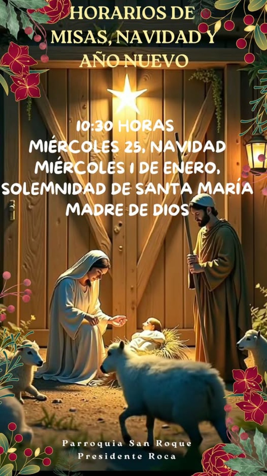 Lámina con la información.